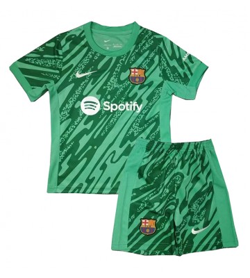 Barcelona Goalkeeper Replica Away Stadium Kit for Kids 2024-25 Short Sleeve (+ pants)